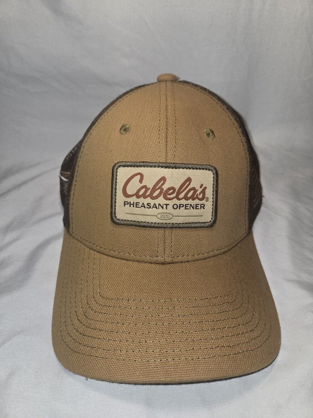 Men's Cabela's 2021 Pheasant Opener Mesh Hat Cap Baseball Hat Flag Bird